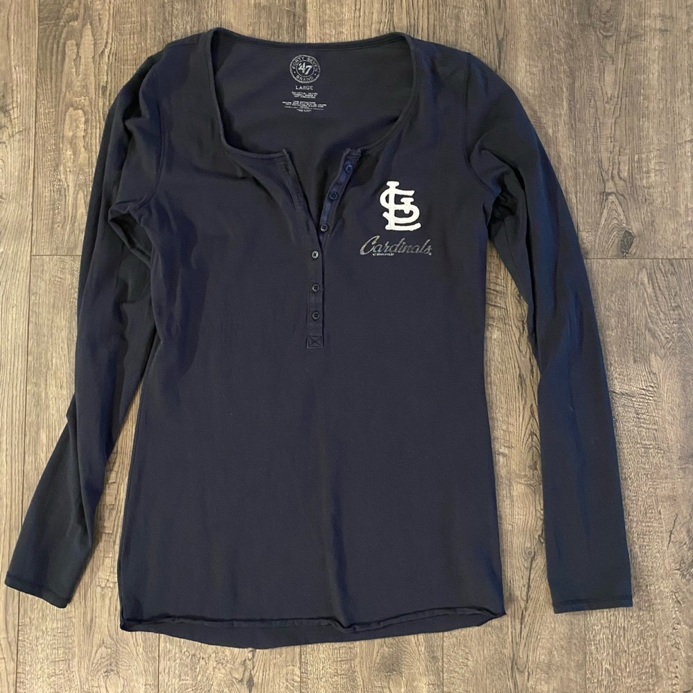 47 STL Cardinals button shirt